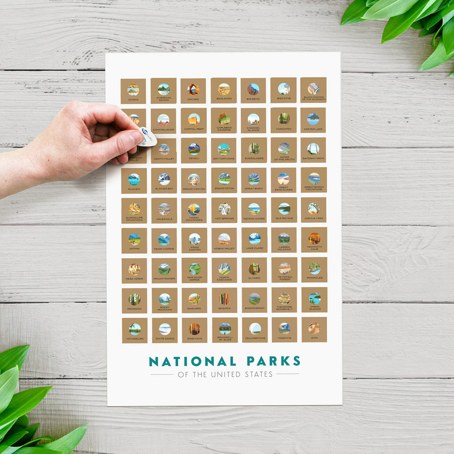 Map Your Travels National Park Travel Quest Scratch-Off Map Print   Includes Wood Frame and Scratch-Off Tool (12x18) - Yahoo Shopping